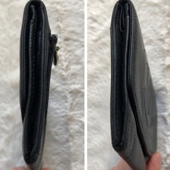 Chanel CC Black Caviar Leather wallet/crossbody-chain is optional, but included. - Picture 9 of 14